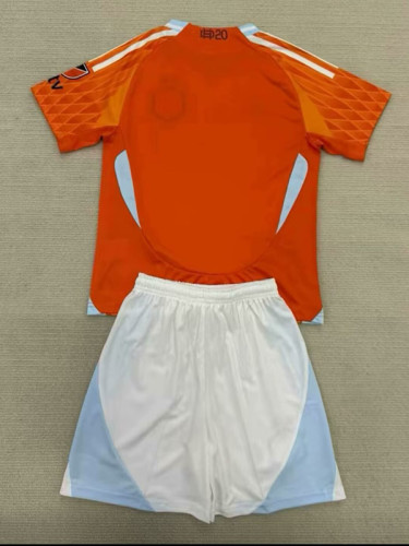 25/26 Houston Dynamo FC Home Kids Soccer Jersey(带章）