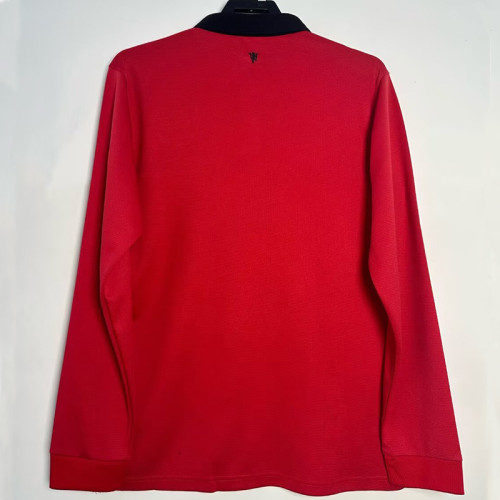 2013/2014 Man Utd Home Long sleeve Retro soccer jersey (长袖)