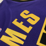 22/23 LAKERS JAMES #23 Purple Top Quality Hot Pressing NBA Jersey (Trapeze Edition)