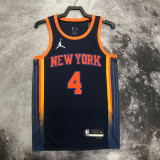 22/23 KNICKS ROSE #4 Black Top Quality Hot Pressing NBA Jersey (Trapeze Edition) 飞人版