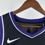 23/24 KINGS SABONIS #11 Black Away Top Quality Hot Pressing  NBA Jersey