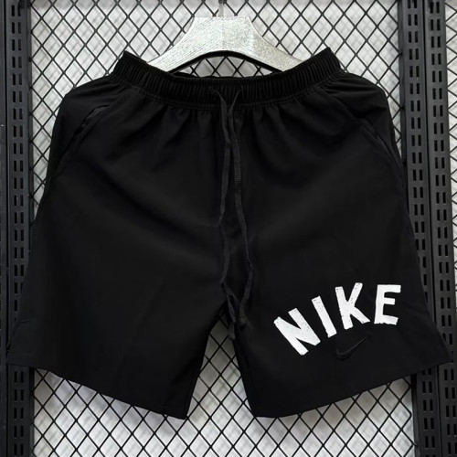 2025 D703 NK Black Casual shorts (白色NK英文）