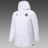 24/25 Al Hilal White Hooded Cotton Coat 连帽棉衣