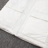 24/25 G262 White Hooded Cotton Coat 白色