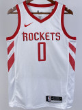 2018/2019 ROCKETS WESTBROOK #0 White Home Top Quality Hot Pressing NBA Jersey
