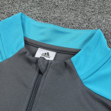 24/25 Argentina Grey Kids Half Pull Tracksuit (半拉链)(童装）