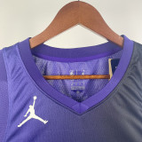 23/24 Kings SABONIS #10 Purple Top Quality Hot Pressing NBA Jersey (Trapeze Edition)飞人版