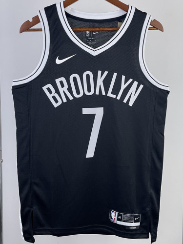 22/23 Nets DURANT #7 Black Top Quality Hot Pressing NBA Jersey