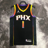22/23 SUNS BOOKER #1 Black Top Quality Hot Pressing NBA Jersey (Trapeze Edition)