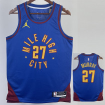 22/23 Nuggets MURRAY #27 Blue Top Quality Hot Pressing NBA Jersey (Trapeze Edition) 飞人版 22/23 Nuggets MURRAY #27 Blue Top Quality Hot Pressing NBA Jersey (Trapeze Edition) 飞人版