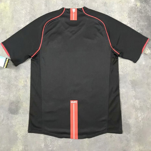 2007/2008 Man Utd Away Black Retro Soccer Jersey
