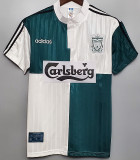 1995/1996 LIV Away Green Retro Soccer Jersey