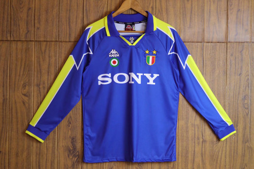 1996/1997 JUV Away Blue Retro Long Sleeve Soccer Jersey (长袖)