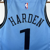 24/25 Clippers HARDEN # 1 City Edition Top Quality Hot Pressing NBA Jersey