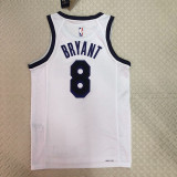 22/23 LAKERS BRYANT #8 White City Edition Top Quality Hot Pressing NBA Jersey