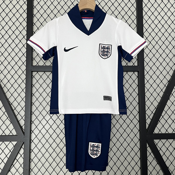 2024 England Home Kids Soccer Jersey