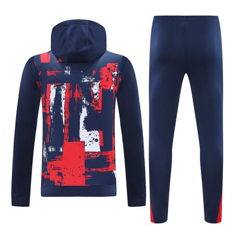 24/25 PSG Sapphire Blue Inkjet Hooded  Tracksuit