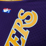 2001 LAKERS BRYANT #8 Purple Retro Top Quality Hot Pressing NBA Jersey(V领)