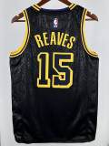 Lakers Rivers # 15 Black  Top Quality Hot Pressing NBA Jersey