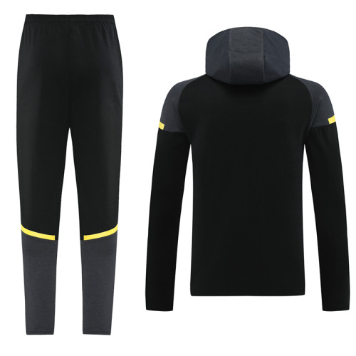 2024 Dortmund Black Hoodie  Jacket Tracksuit#01