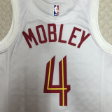 22/23 Cleveland Cavaliers MOBLEY #4 White Top Quality Hot Pressing NBA Jersey
