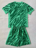 2024 Brazil Green Goalkeeper  Kids Soccer Jersey
