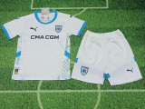 24/25 Marseille Home Kids Soccer Jersey