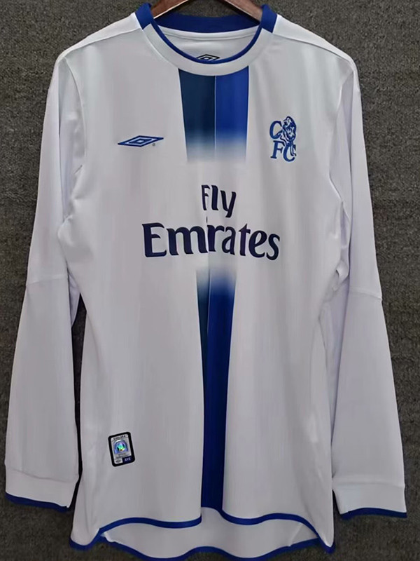 2003/2005 CHE Away  Long Sleeve Retro Soccer Jersey