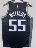 22/23 Kings WILLIAMS #55 Black Top Quality Hot Pressing NBA Jersey (Trapeze Edition)飞人版