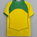 2004 Brazil Home Retro Soccer Jersey