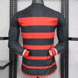 24/25 Flamengo Home  Long Sleeve Player Version Soccer Jersey