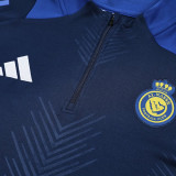 24/25 Al-Nassr Royal Blue Half Pull Tracksuit  (半拉链)