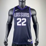 2017/18 SUNS AYTON #22 Royal Blue City Edition Top Quality Hot Pressing NBA Jersey
