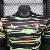 25/26 Portugal Green Black  Player Version Training shirts