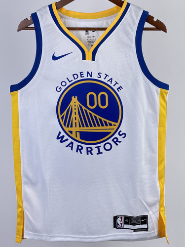 22/23 WARRIORS KUMINGA #00 White Top Quality Hot Pressing NBA Jersey (V领)