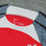 24/25 LIV Red Gray Shoulder Training Short Suit(红色灰肩）
