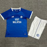 24/25 Cardiff City  Home  Kids Soccer Jersey