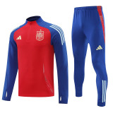 24/25 Spain  Red Half Pull Tracksuit (半拉链)