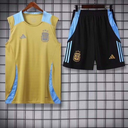 24/25 Argentina Mud Yellow Tank top and shorts suit