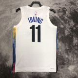 22/23 NETS IRVING #11 White City Edition Top Quality Hot Pressing NBA Jersey