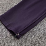 24/25 West Ham Purple Half Pull Tracksuit  (紫色、半拉链)