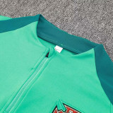 24/25 Portugal Light Green Half Pull Tracksuit (半拉链)