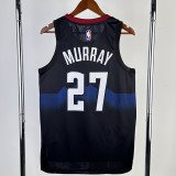 23/24 Nuggets MURRAY #27 Black City Edition Top Quality Hot Pressing NBA Jersey