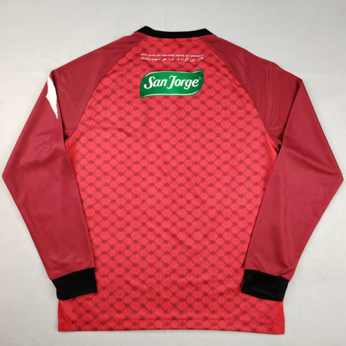 25/26 Palestino Deportivo Special Edition Red Long Sleeve  Fans Soccer Jersey