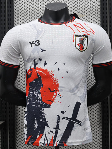 24/25 Japan White Swordsman（Y-3)  Player Version Soccer Jersey