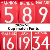24/25 Man Utd  Red Special Edition Player Version Soccer Jersey(圆领）