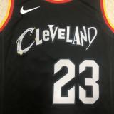22/23 Cleveland Cavaliers JAMES #23 Black City Edition Top Quality Hot Pressing NBA Jersey