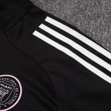 25/26  Inter Miami Black Kids Half Pull Tracksuit #E2528 (半拉链)