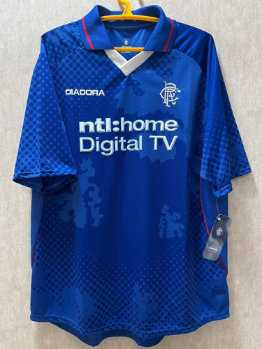 2002/2003 Rangers Home Retro Soccer Jersey(带7号上CANIGGIA）