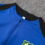 24/25 BAR Blue  Half Pull Tracksuit  (直纹半拉链)